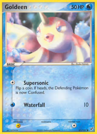 Goldeen 61/107 Pokemon card