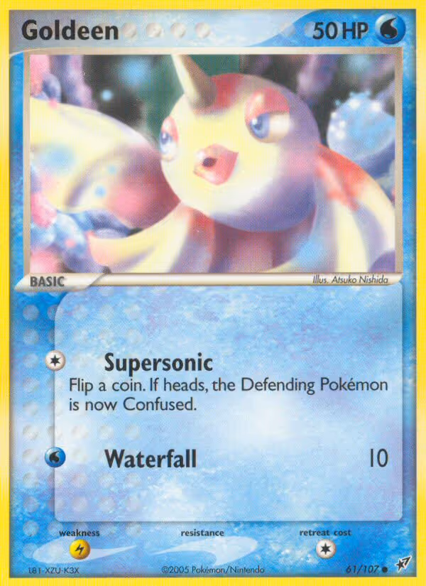 Goldeen 61/107 Pokemon card
