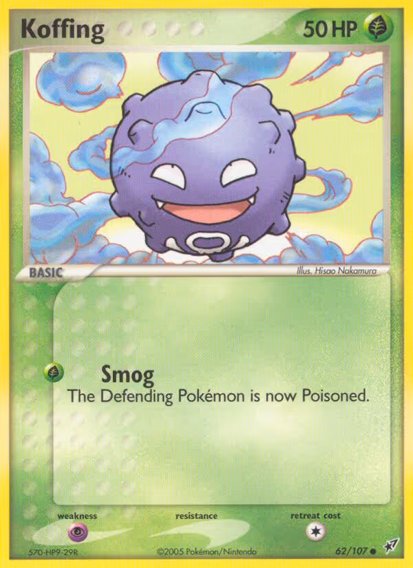 Koffing 62/107 Pokemon card