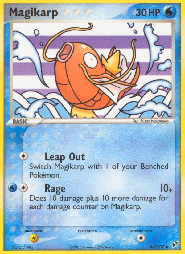 Magikarp 64/107 Pokemon card
