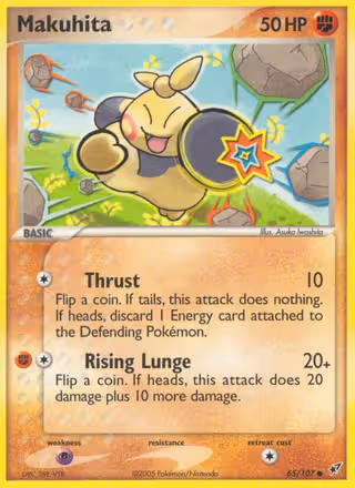 Makuhita 65/107 Pokemon card