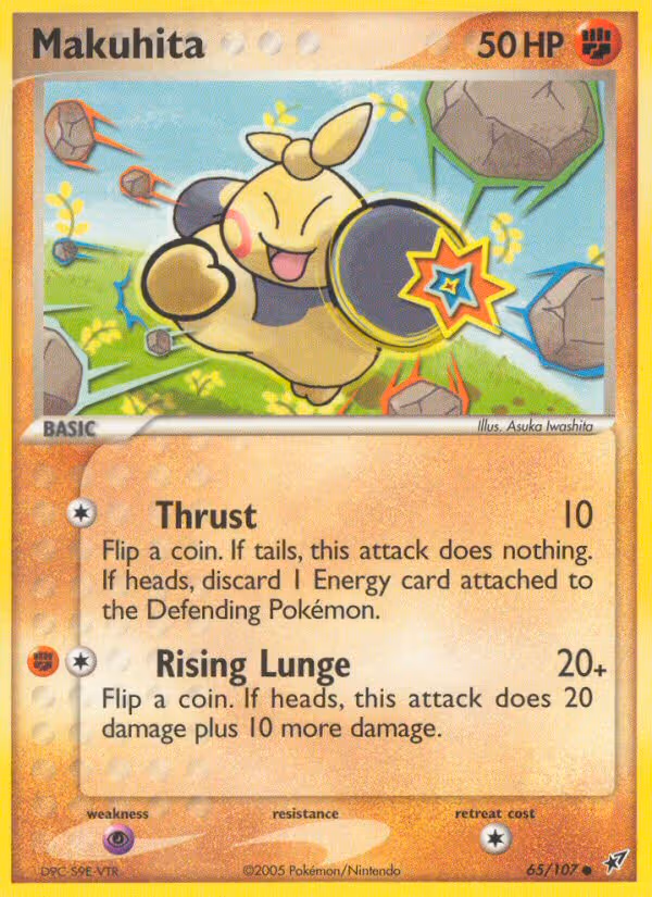Makuhita 65/107 Pokemon card