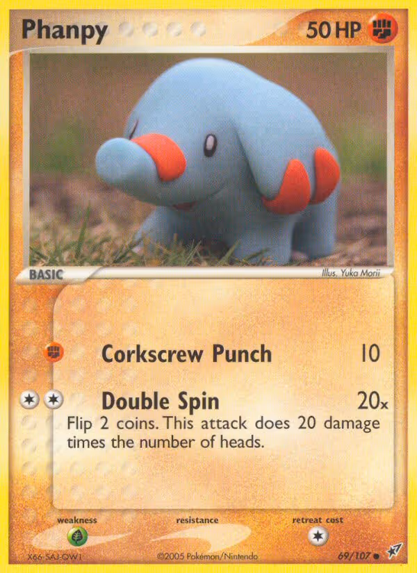 Phanpy 69/107 Pokemon card