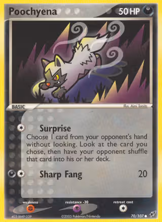 Poochyena 70/107 Pokemon card