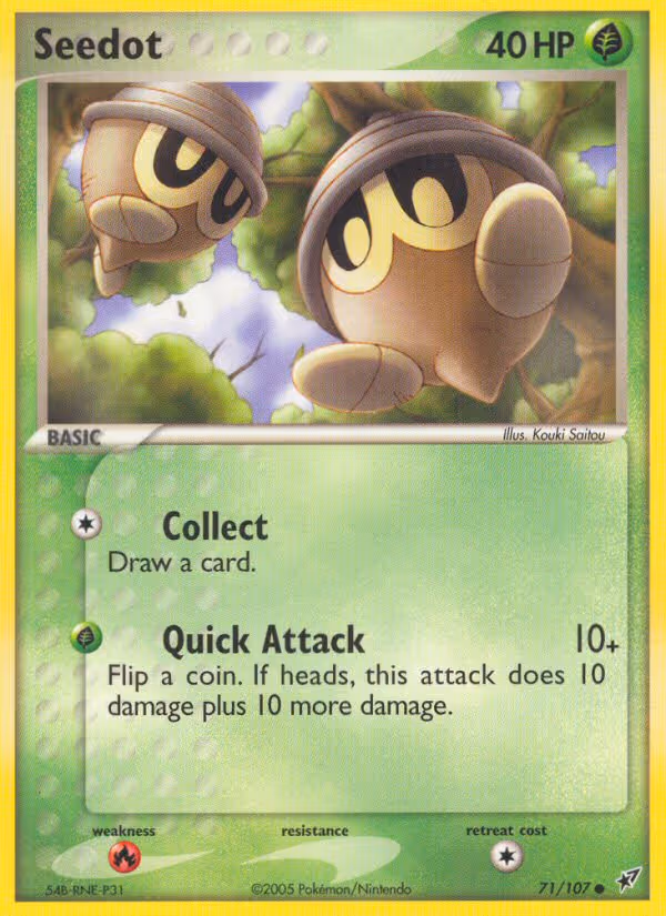 Seedot 71/107 Pokemon card