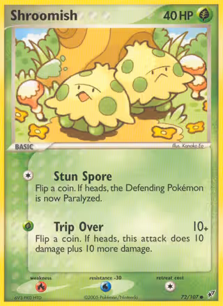 Shroomish 72/107 Pokemon card