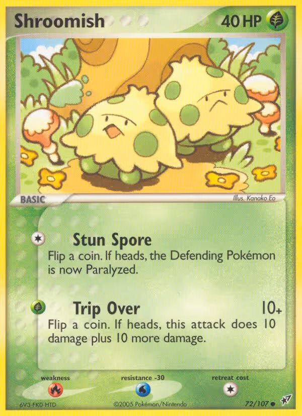Shroomish 72/107 Pokemon card