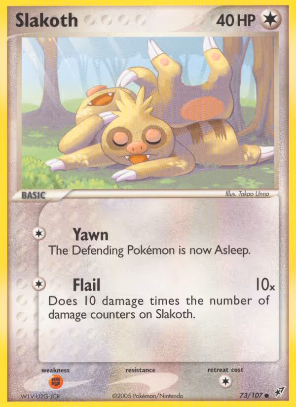 Slakoth 73/107 Pokemon card