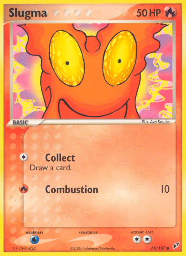 Slugma 74/107 Pokemon card