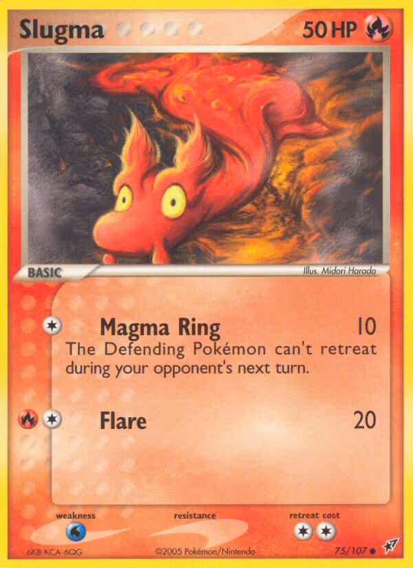 Slugma 75/107 Pokemon card