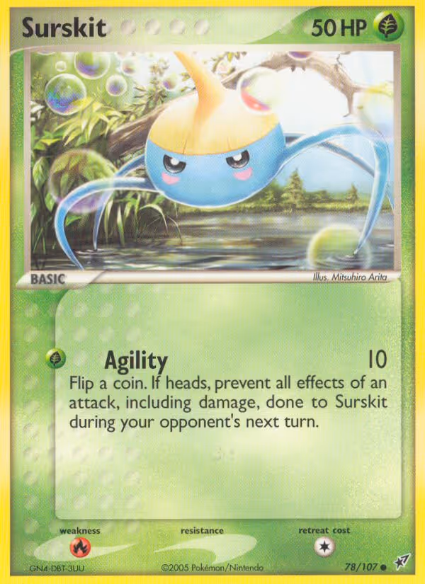 Surskit 78/107 Pokemon card