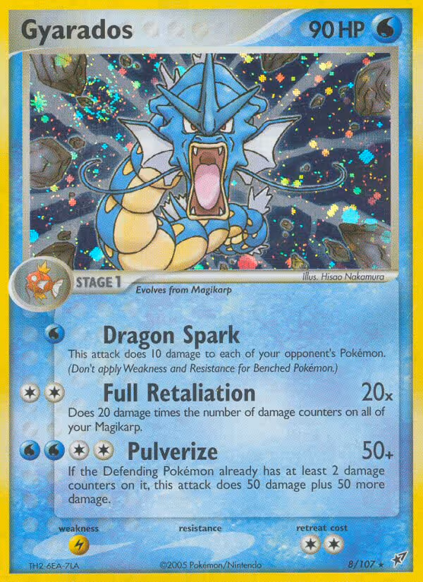 Gyarados 8/107 Pokemon card