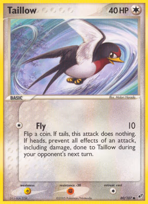 Taillow 80/107 Pokemon card