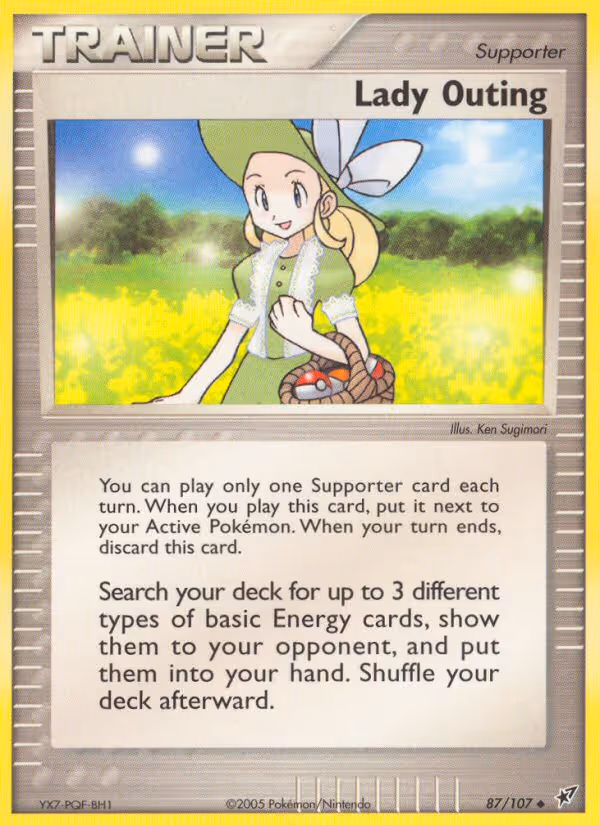 Lady Outing 87/107 Pokemon card
