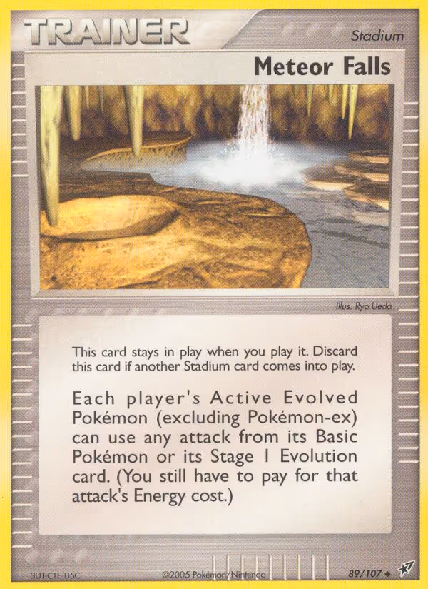 Meteor Falls 89/107 Pokemon card