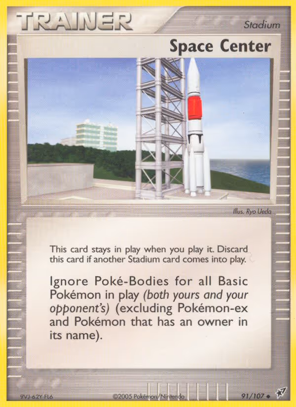 Space Center 91/107 Pokemon card