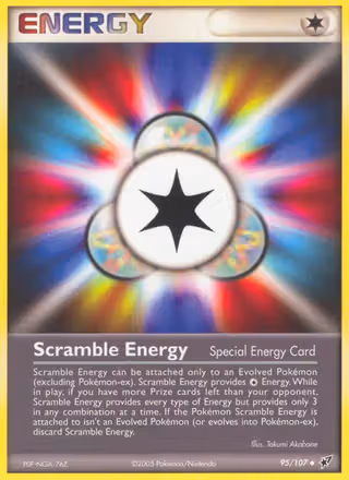Scramble Energy 95/107 Pokemon card