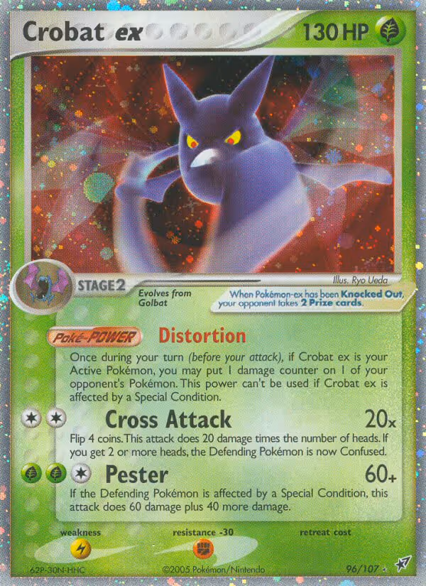 Crobat ex 96/107 Pokemon card