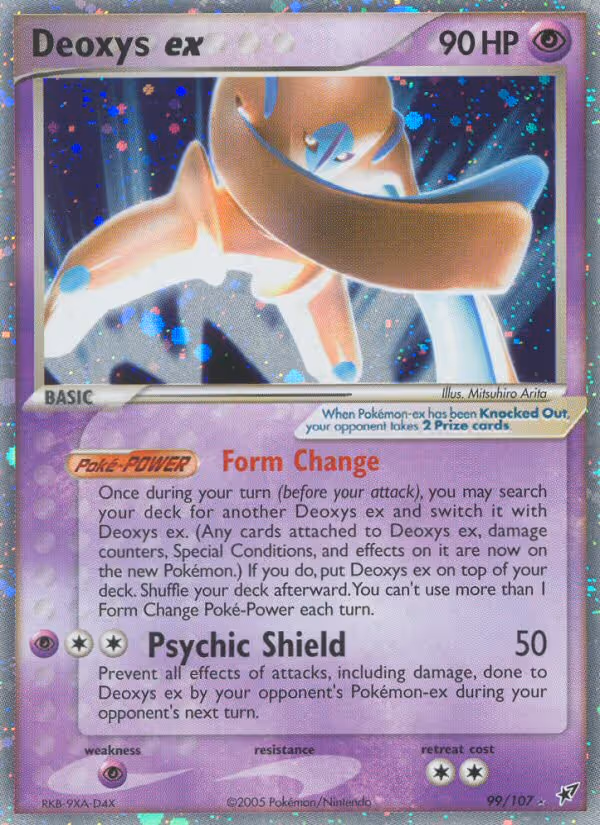 Deoxys ex 99/107 Pokemon card