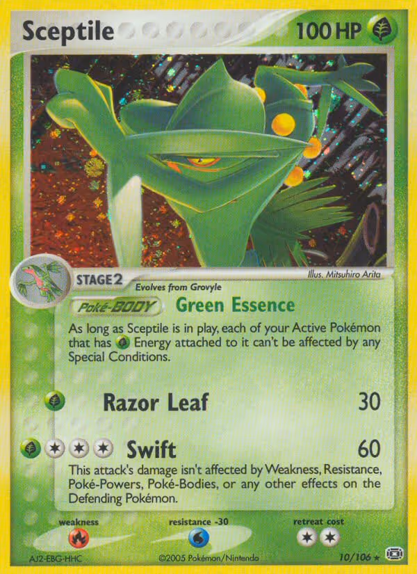 Sceptile 10/106 Pokemon card