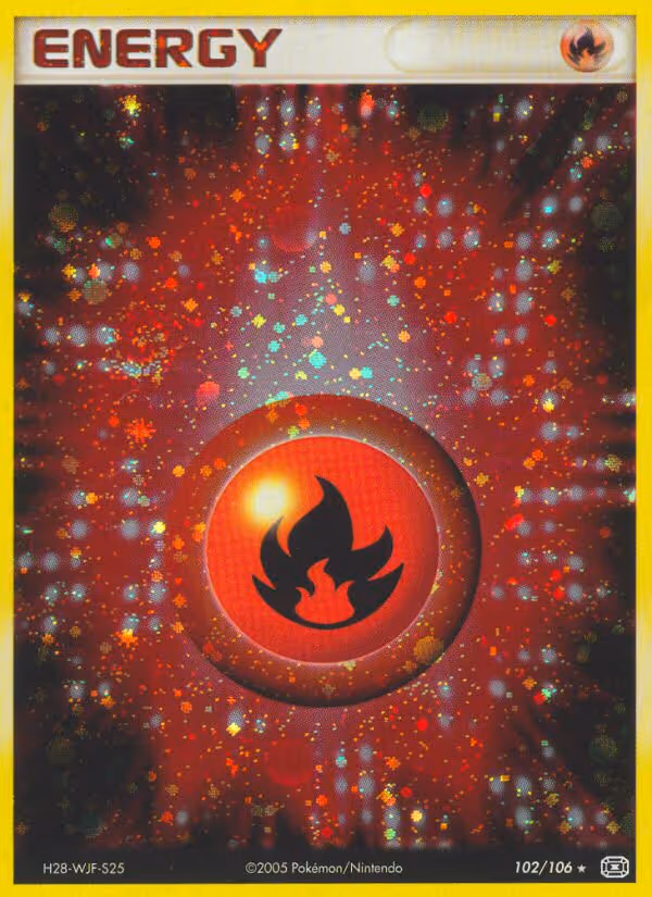 Fire Energy 102/106 Pokemon card