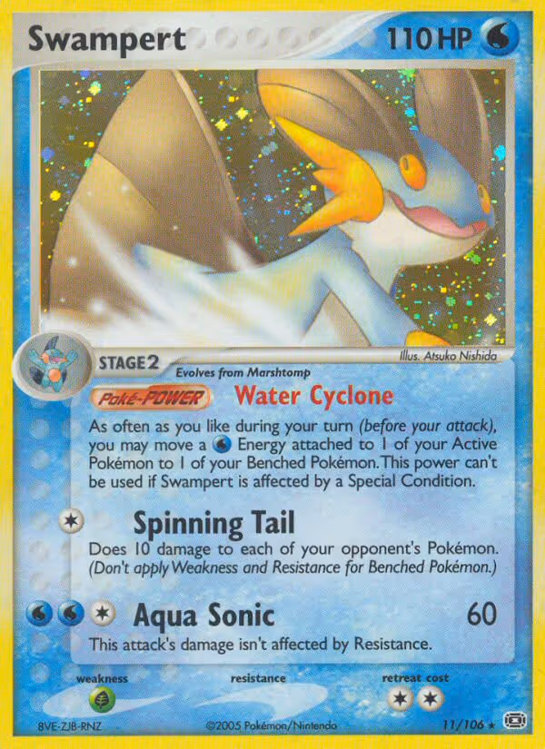 Swampert 11/106 Pokemon card