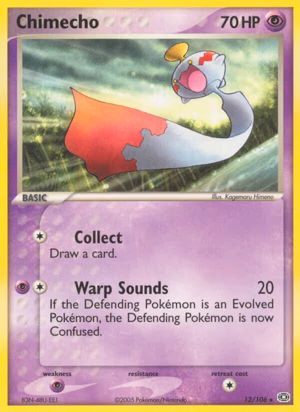 Chimecho 12/106 Pokemon card