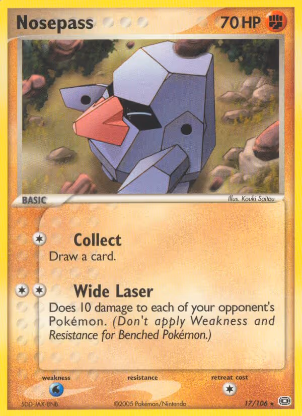 Nosepass 17/106 Pokemon card