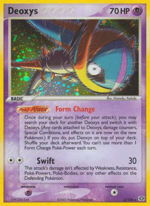 Deoxys 2/106 Pokemon card