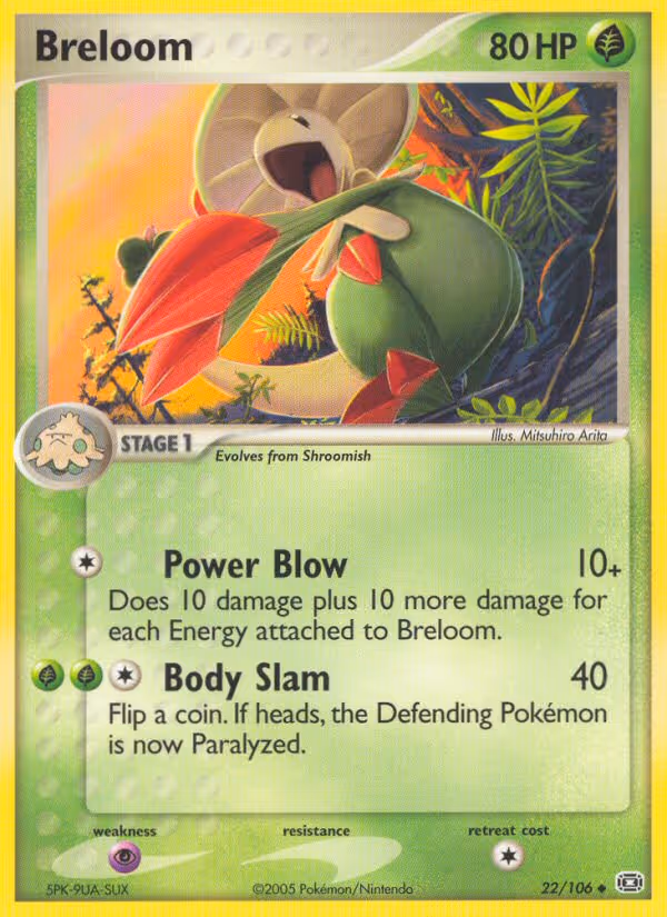 Breloom 22/106 Pokemon card