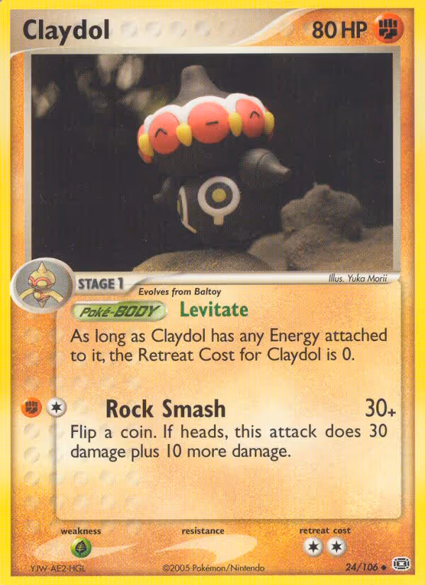 Claydol 24/106 Pokemon card