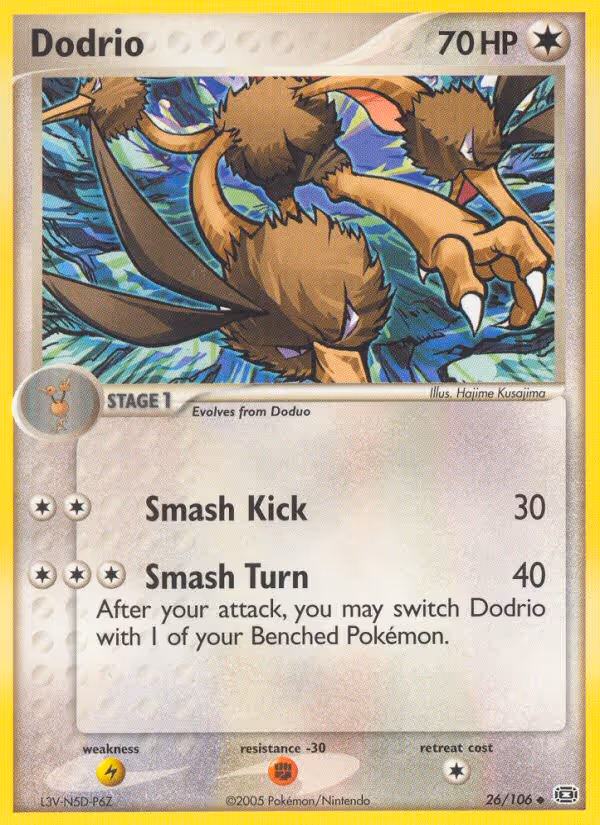 Dodrio 26/106 Pokemon card