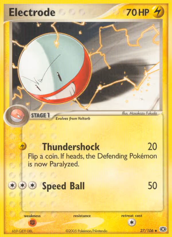 Electrode 27/106 Pokemon card