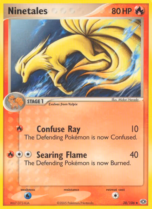 Ninetales 38/106 Pokemon card