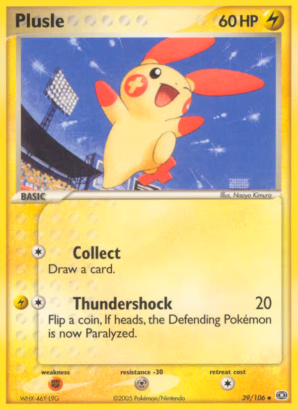 Plusle 39/106 Pokemon card