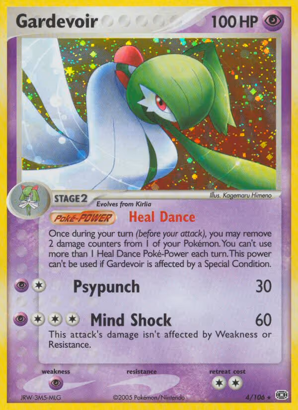 Gardevoir 4/106 Pokemon card