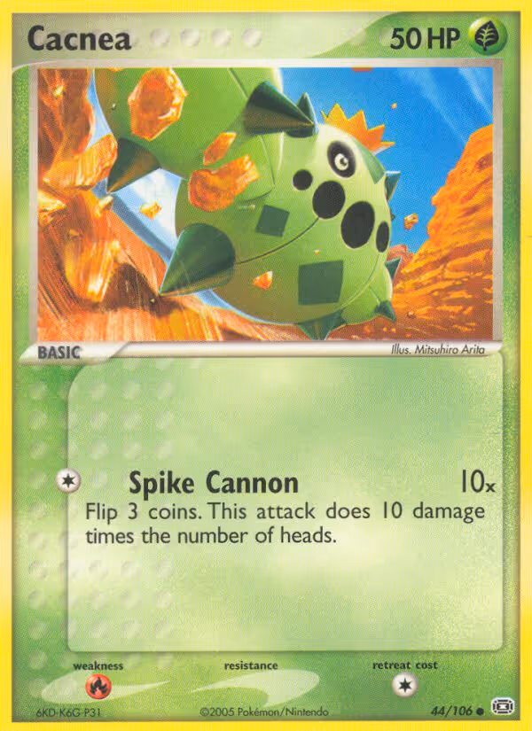 Cacnea 44/106 Pokemon card