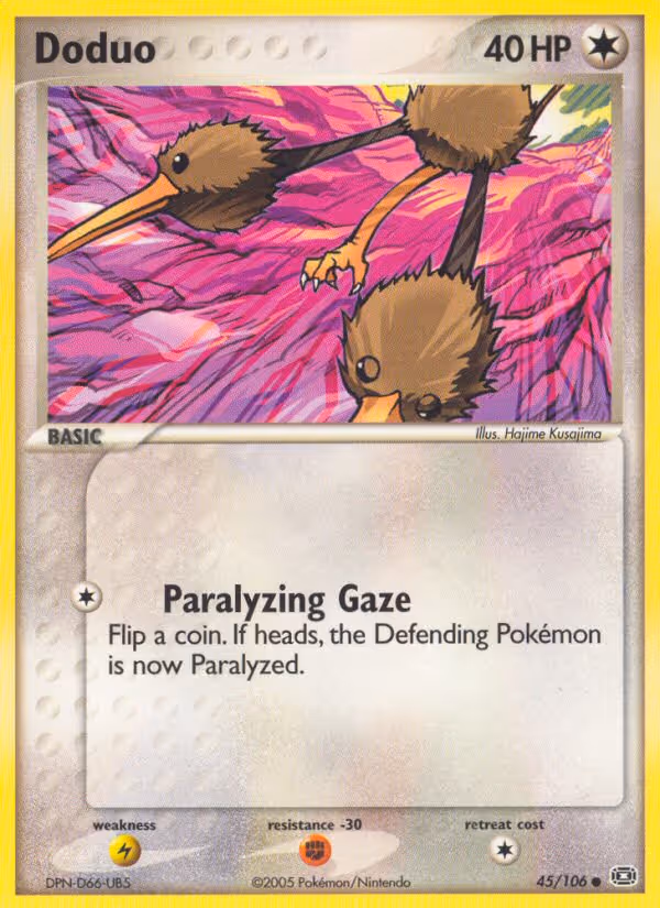 Doduo 45/106 Pokemon card