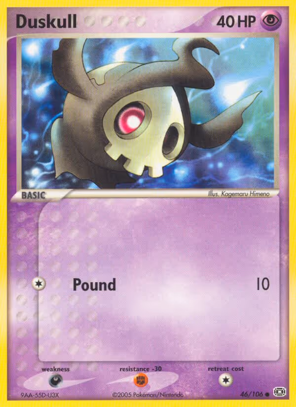 Duskull 46/106 Pokemon card