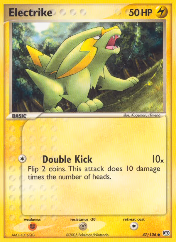 Electrike 47/106 Pokemon card