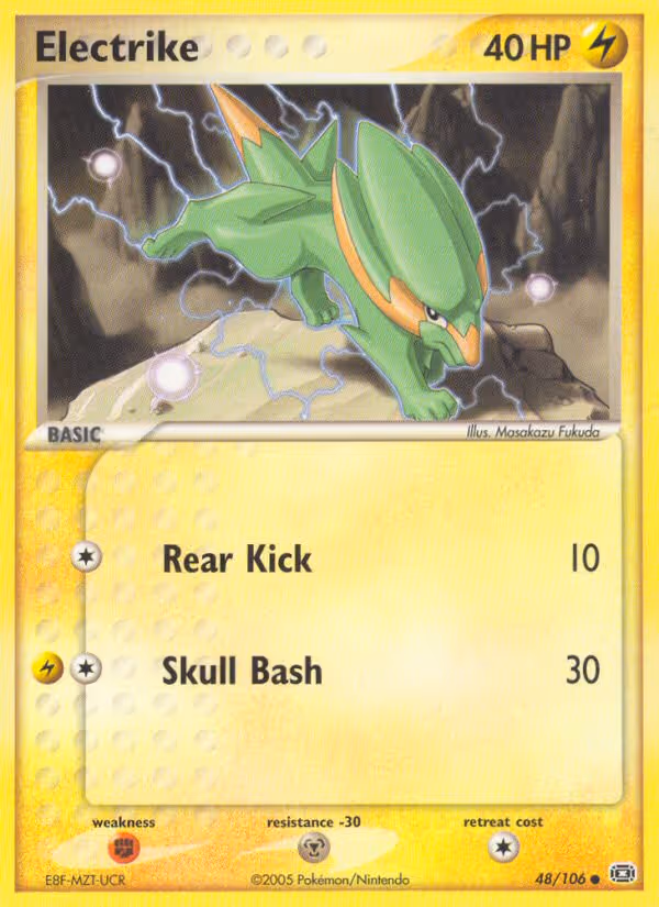 Electrike 48/106 Pokemon card
