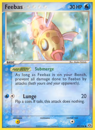Feebas 49/106 Pokemon card