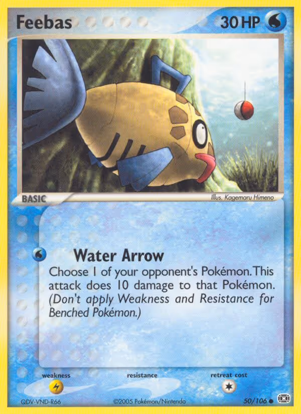 Feebas 50/106 Pokemon card