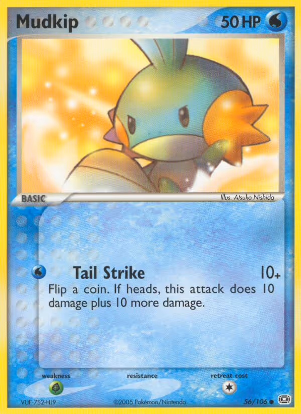 Mudkip 56/106 Pokemon card