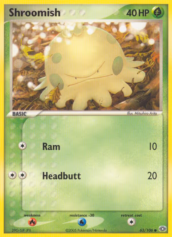 Shroomish 63/106 Pokemon card