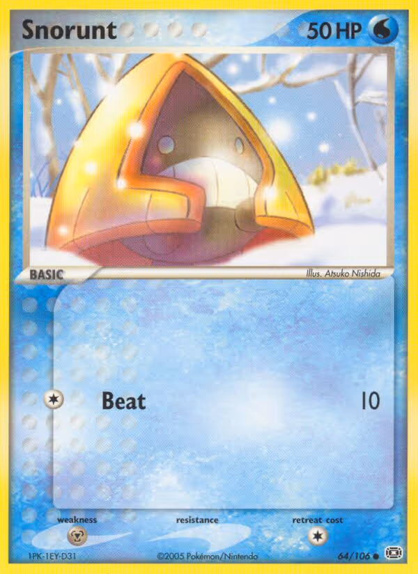 Snorunt 64/106 Pokemon card