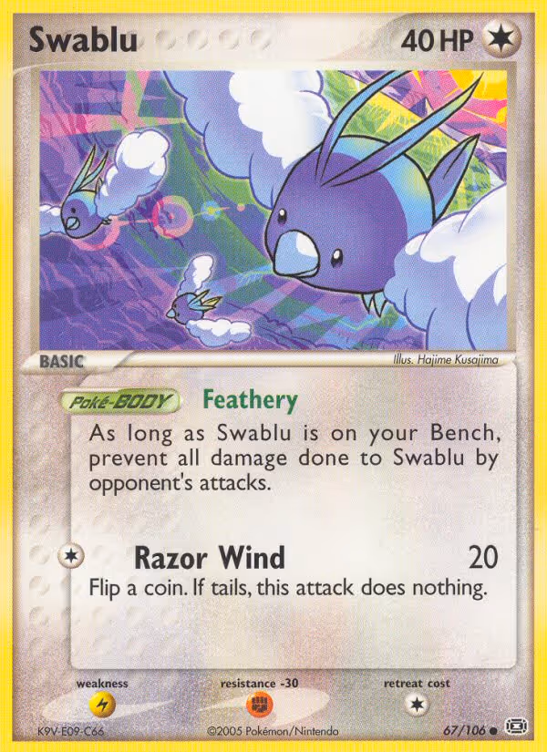 Swablu 67/106 Pokemon card