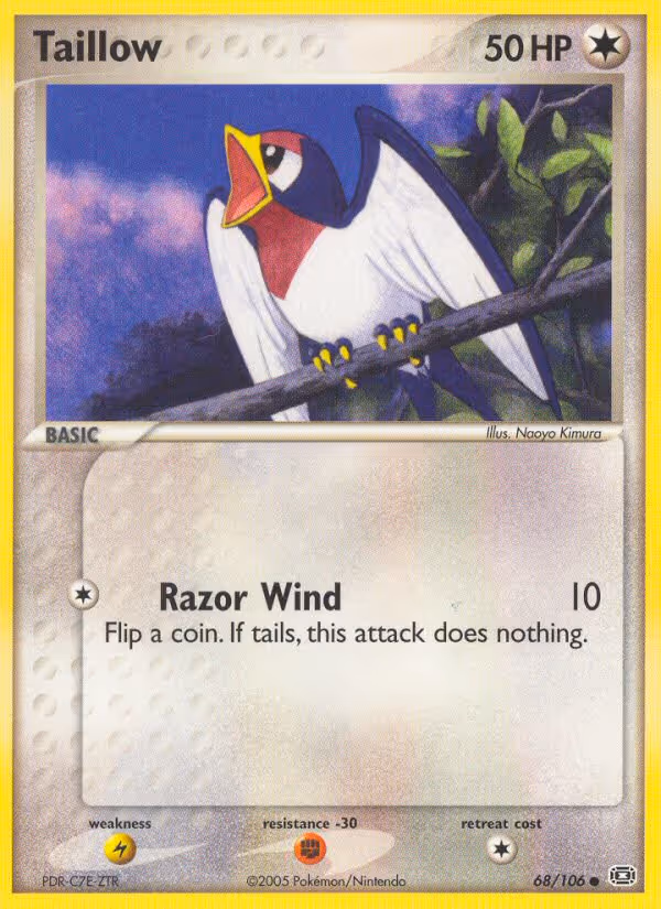 Taillow 68/106 Pokemon card