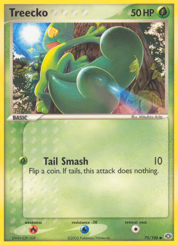 Treecko 70/106 Pokemon card