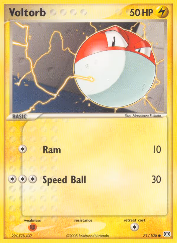 Voltorb 71/106 Pokemon card